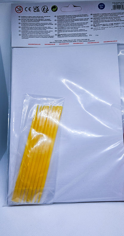 Set pictură „Easter Scratch Art” – 8 tablouri cu bețișor de răzuit